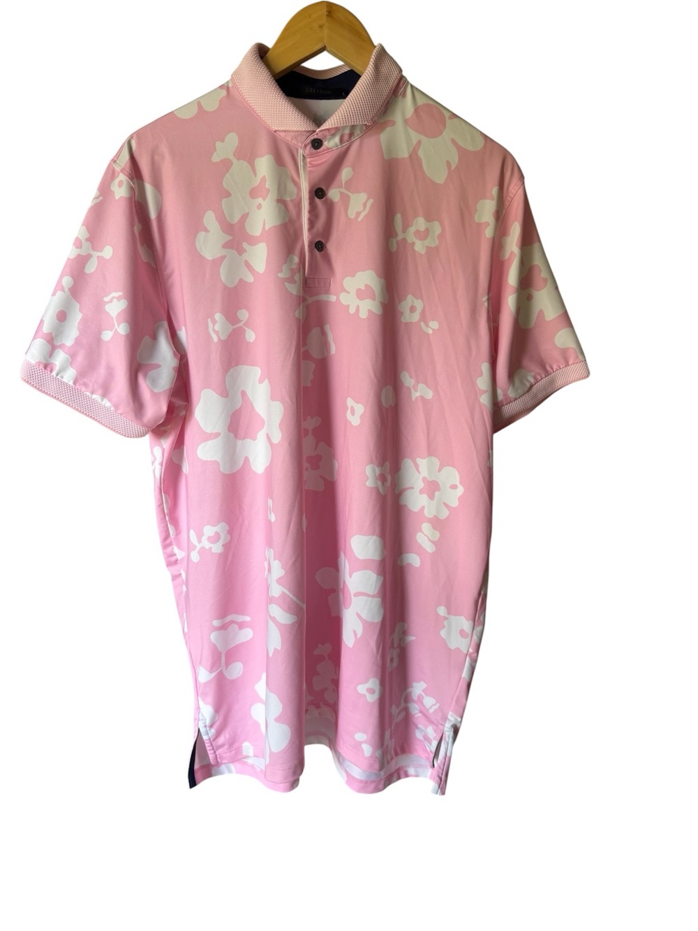 Greyson Pink Floral Short-Sleeve Polo